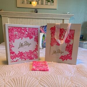 Lilly Pulitzer Gift Bag, Gift Box and Jewelry Duster Bag